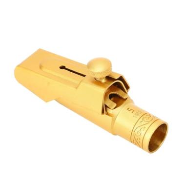 Imagem de Tomvorks 5C Brass Metal Eb Alto Sax Bocal Com Cap Ligadura para Profissionais Iniciantes e Presente