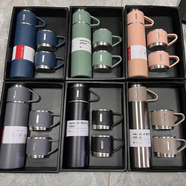Imagem de Garrafa Térmica Inox Premium 500ml 3 Xícaras VÁRIAS CORES - sweet home