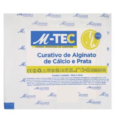 Imagem de Curativo de Alginato de Cálcio e Prata (Ag) M-TEC 10cm x 10cm (UNIDADE