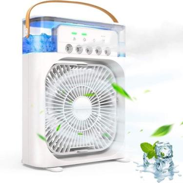 Imagem de Mini Ventilador Climatizador Portátil Ambiente Aconchegante