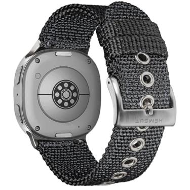 Imagem de Pulseira de nylon compatível com Samsung Galaxy Watch 8 de 40 mm/44 mm/Classic 46 mm 2025, pulseira de relógio casual para Galaxy Watch 8 masculina e feminina, não é compatível com outros modelos