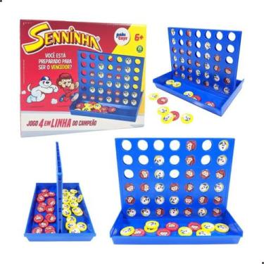 Imagem de Jogo 4 em Linha Educativo Infantil Senninha Tabuleiro - PAKITOYS