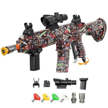 Imagem de Pistola de lavadora de pressão de 3600 PSI com giro e 4 bicos, lavagem de carro com canhão de espuma Connect – Pistola de pulverização de alta pressão com plugue de conexão rápida de 9,5 cm, design