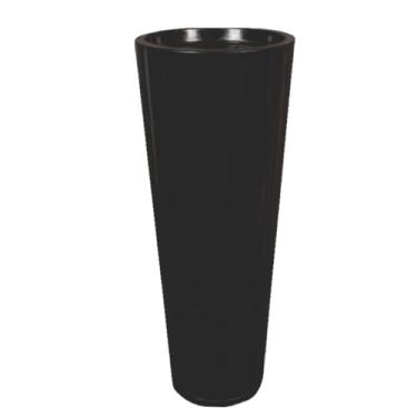 Imagem de Vaso de Planta Decorativo em Polietileno Vasos para Plantas Grandes Coluna Luxo Moderno Casa e Jardim(1,preto liso)