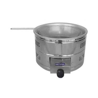 Imagem de Tacho De Fritura Fritadeira 6 Litros Inox Tfg6 Metvisa