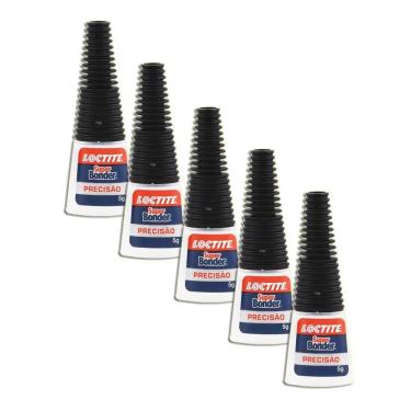 Imagem de Super Bonder Loctite Cola Forte 5 Gramas Kit 5