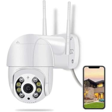 Imagem de Câmera Externa Ip Gira 360 Externa Wifi Hd Prova D'água Infravermelho 