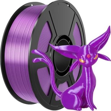 Imagem de Amoybaby Filamento 3D PLA Roxo de Seda 1,75 mm, 1 kg (2,2 lb), Compatível com Bambu Lab, Ender, Prusa, ELEGOO, Flashforge, ANYCUBIC, AnkerMake e outros
