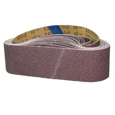 Imagem de Lixadeira de correia de roda centrífuga de borracha de 150 mm, 6 x 2 polegadas, 6 x 1 polegada, mangas de lixa 473 x 50 mm, P60 x 10 peças