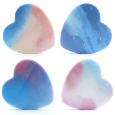 Imagem de Lindo bloco de notas adesivas transparentes em forma de coração para anotar 200 folhas, brilhante, autoadesivo, removível, impermeável, bloco de notas adesivas coloridas divertidas, pacote com 4