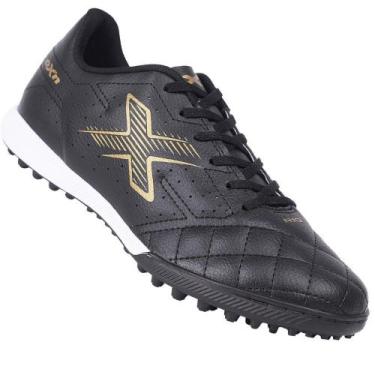 Imagem de Chuteira Oxn Rio 2 Society X-pro Masculina, Preto, Dourado, 41