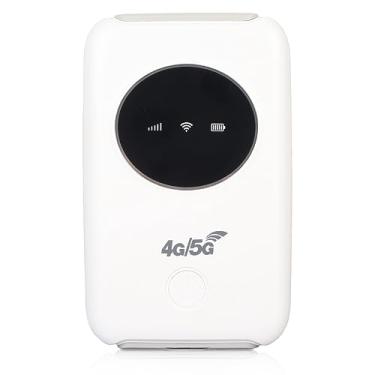 Imagem de EBTOOLS Modem USB 4G LTE, roteador móvel 5G desbloqueado de 300 Mbps com 10 usuários, hotspot portátil de viagem integrado 3200 mAh com slot para cartão SIM