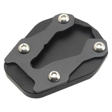 Imagem de BYYINGSUS Acessórios de motocicleta Suporte lateral de pé ampliador de placa de extensão compatível com 450MT MT450 450 MT 2024 2025 (preto SEM LOGO)