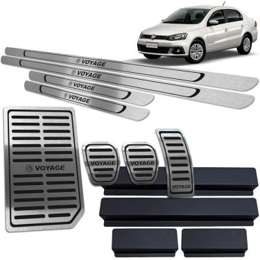 Imagem de Soleira Pedaleira Manual Descanso Voyage 2010 A 20 Preto Br