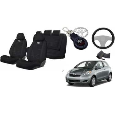 Imagem de Kit Capas Estofadas Personalizadas Yaris Tecido Sob Medida 05-12 + Vol