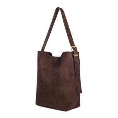 Imagem de Madewell Bolsa feminina Essentials Bucket, Alfarroba escura, One Size