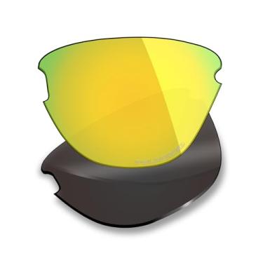Imagem de Mryok Lentes de reposição ultra polarizadas para óculos de sol Oakley Frogskins Lite OO9374, HD Polarized, proteção UV, resistente a impactos e ajuste perfeito - Ouro 24K
