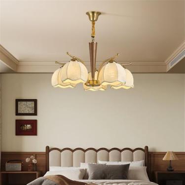 Imagem de Luminária pendente contemporânea americana retrô criatividade sala de estar sala de jantar quarto hotel villa café arte simples led lustre doméstico (e 5 luzes)