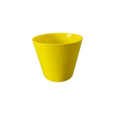 Imagem de Kit 4 Vasos Cachepô Organizador Acrílico (Amarelo)