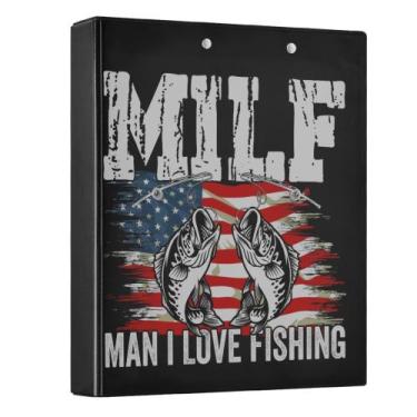 Imagem de Encadernadores redondos Fish Man I Love Fishing 4 cm 200 mL - Wamika