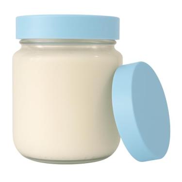 Imagem de 5 Potes De Vidro 240ml Belem Para Armazenar Leite Materno E Papinha (Azul)