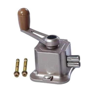 Imagem de ＫＬＫＣＭＳ Cabideiro com manivela, agitador manual, resistente, fácil de instalar, peças de reposição versáteis, acessório para cabide de roupas para lavanderia, Ouro Champanhe