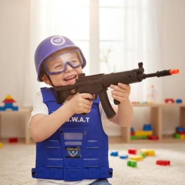 Imagem de Kit Infantil Conjunto Bombeiro C/ Colete Extintor Acessórios - Ddg Toy