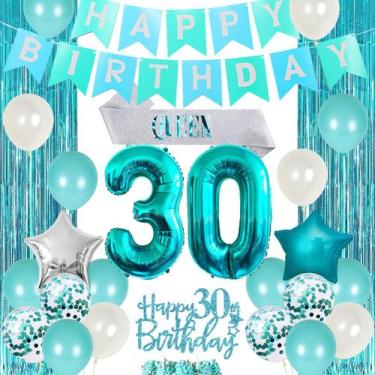 Imagem de Decorações de aniversário Funmemoir 30º aniversário para mulheres