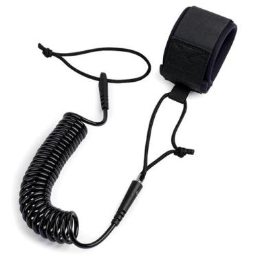 Imagem de Coil SUP Leash Abahub de 10 pés para pranchas de surf de longboard pre