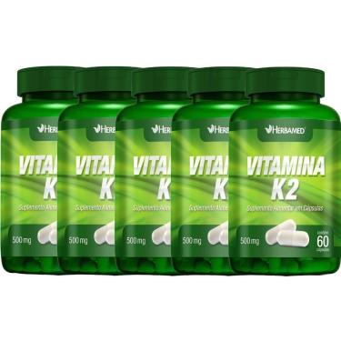 Imagem de Kit 5X Vitamina K2 - 60 Cápsulas - Herbamed-Masculino