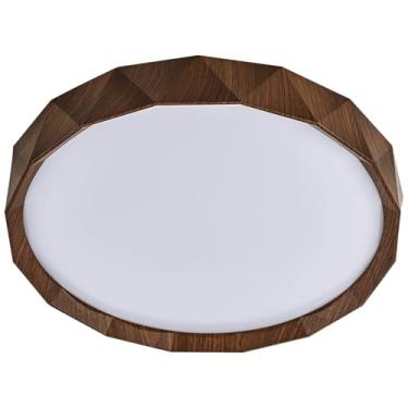 Imagem de Plafon Geometric Red 28Cm 18W Imbuia (Ref:1466)