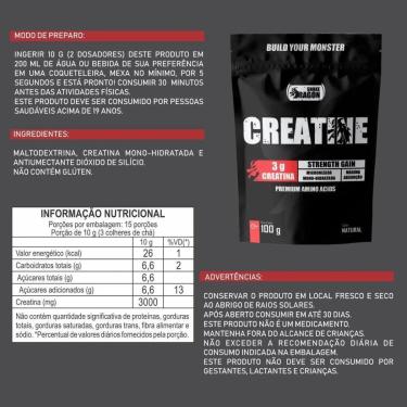 Imagem de Kit Hipercalórico Mass 30000 1,4kg , Creatina 100g, BCAA 60 Cáps Snake Dragon e Coqueteleira 600ml-Unissex