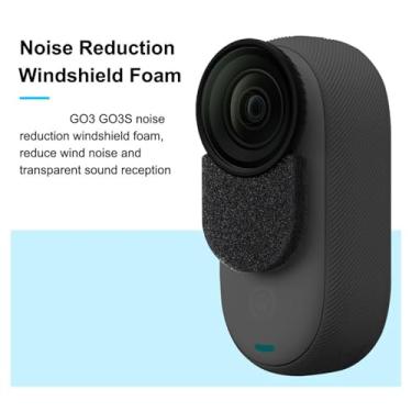 Imagem de Yunseity Para- do Microfone de Redução de Ruído da Câmera de Ação, para GO3 / GO 3S, à Prova de e Redução de Ruído, Ajuste Perfeito e Instalação estável.