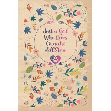 Imagem de Just a Girl Who Loves Cirnechi dell’Etna: Floral Notebook Gift for Dog Lovers, 100 Lined Timeline Pages, 6"x9", Matte Finish