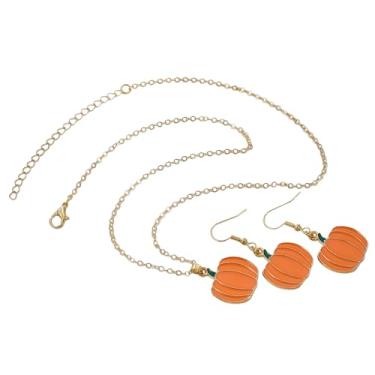 Imagem de MMIUAEG Conjunto de brincos com tema de Dia de Ação de Graças Peru Abóbora Girassol Pinha Folha de Bordo Esquilo Pingente Brincos Colar Dia de Ação de Graças Outono Festival Joias, Zinco, Sem Pedra