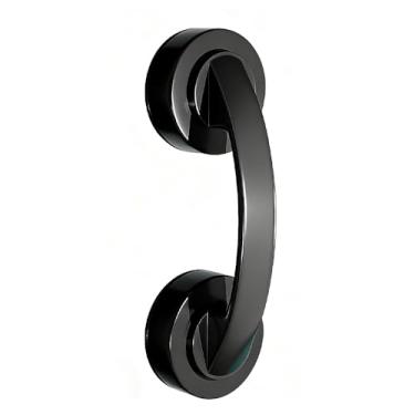 Imagem de Maçaneta de porta com ventosa, sem perfuração, maçanetas deslizantes de banheiro sem danos, design minimalista moderno de liga de zinco para porta de vidro, armários, guarda-roupas, refrigeradores