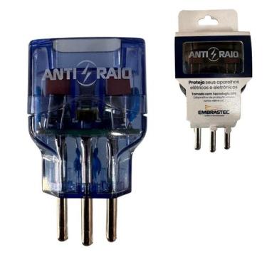 Imagem de Protetor Eletrico Dps Anti Raio Surtos 10a Bivolt Embrastec, Azul cris