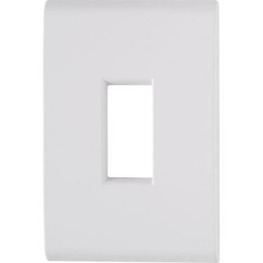 Imagem de Placa 1 Posto Vertical 4x2 Tramontina Liz Branca 120 unidades