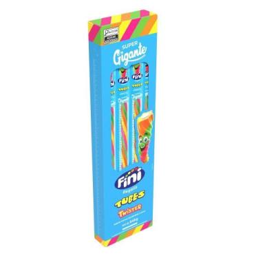 Imagem de Bala Fini Regaliz Tubes Twister 27g - Embalagem com 24 Unidades