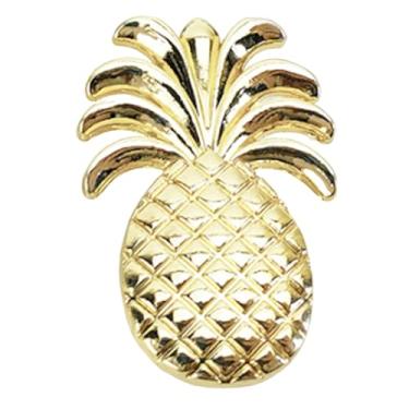 Imagem de Puxadores de armário de abacaxi, liga de zinco para gavetas, puxadores de guarda-roupa de armário, banheiro, escritório, cozinha, orifícios únicos, acessórios de decoração