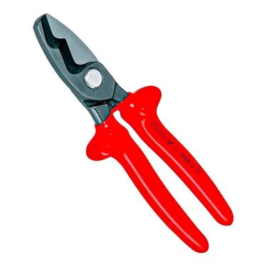 Imagem de Alicate Corta Cabos Sistema Guilhotina VDE Isolado EN 60900 8" - Gedore 091860