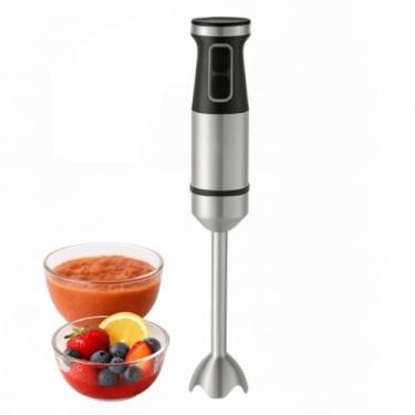 Imagem de Mixer Portátil Digital, 1000W de Potência, Lâminas em Aço Inox, Controle de Velocidade, Haste Removível, 22x8x13cm, para Sopas, Molhos e Vitaminas