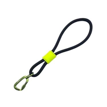 Imagem de Guia De Corda Curta Preta com Verde Adestramento Treinamentos Cães