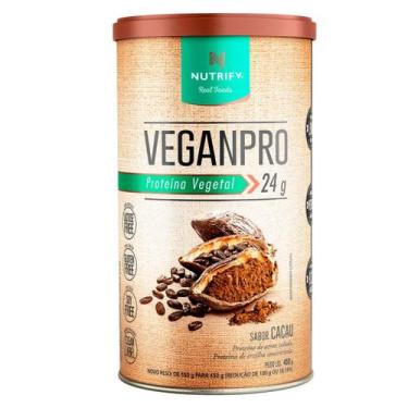 Imagem de Proteína Vegana Isolada Veganpro Nutrify Cacau 450g, Cacau