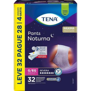 Imagem de Roupa Íntima Descartável Tena Pants Noturna G/EG 32 Unidades
