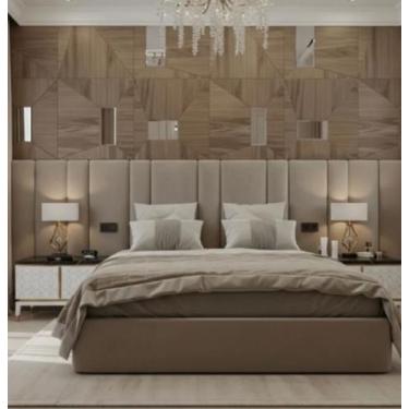 Imagem de Cabeceira Estofada Personalizada Adesiva 280 Cm X 70 Cm - Sami Comfort