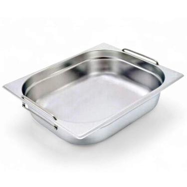 Imagem de Cuba Gastronômica Inox Gn 1/2 65mm Com Alça Prateada