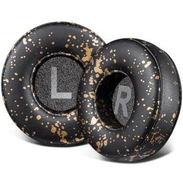 Imagem de SOULWIT Almofadas De Substituição Para Fones Ouvido Sony Wh-Ch500/Ch510/Ch520, Mdr-Zx100/Zx110/Zx110Nc/Zx220/Xb200/Zx300/Zx330Bt, Mdr-V100/V150/V200/V250/V300/V400, Dr-Bt101 - Preto E Dourado