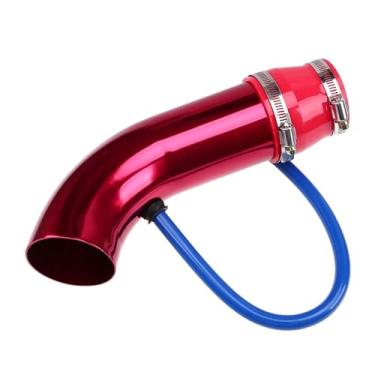 Imagem de Kit de tubo de entrada de ar frio de alumínio de 3" 76 mm com mangueira de borracha para filtro de conexão de alto fluxo de ar(Air Intake Pipe 1)