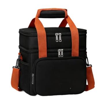 Imagem de Bolsa Térmica De Duas Camadas De Grande Capacidade Adequada Para Piquenique Na Praia 13Litros (Preto)